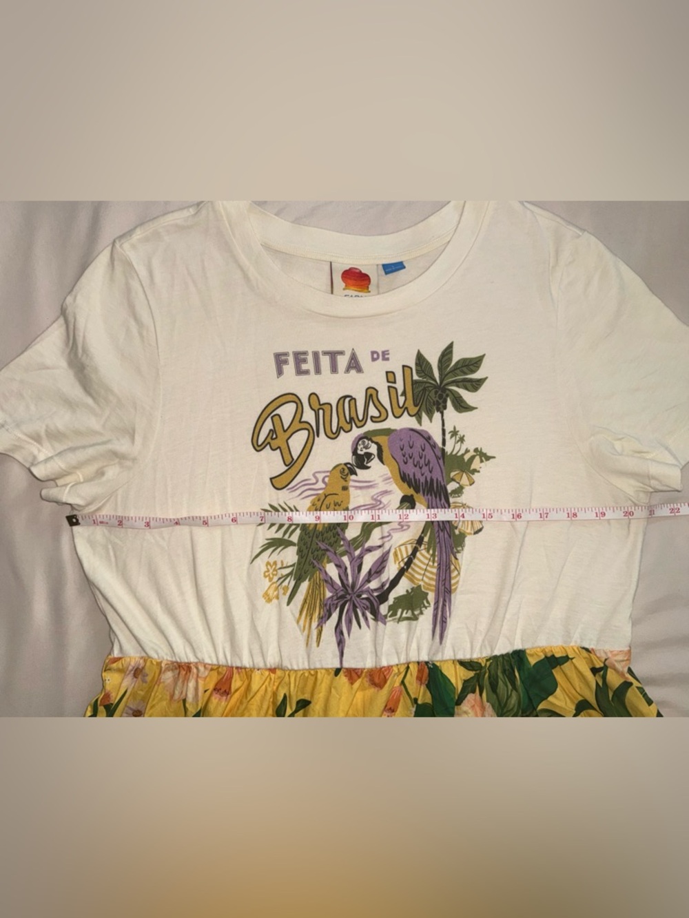 Farm Rio tiered floral shirt dresss Large - Picture 8 of 13